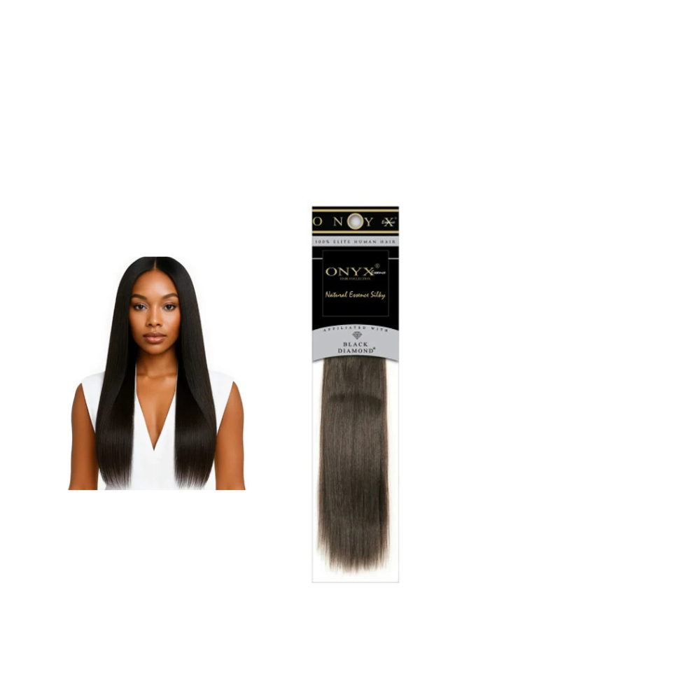 Black Diamond Onyx Essence Silky 100% Human Hair 14"