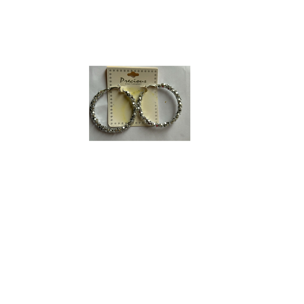 Glitter Hoop Earrings