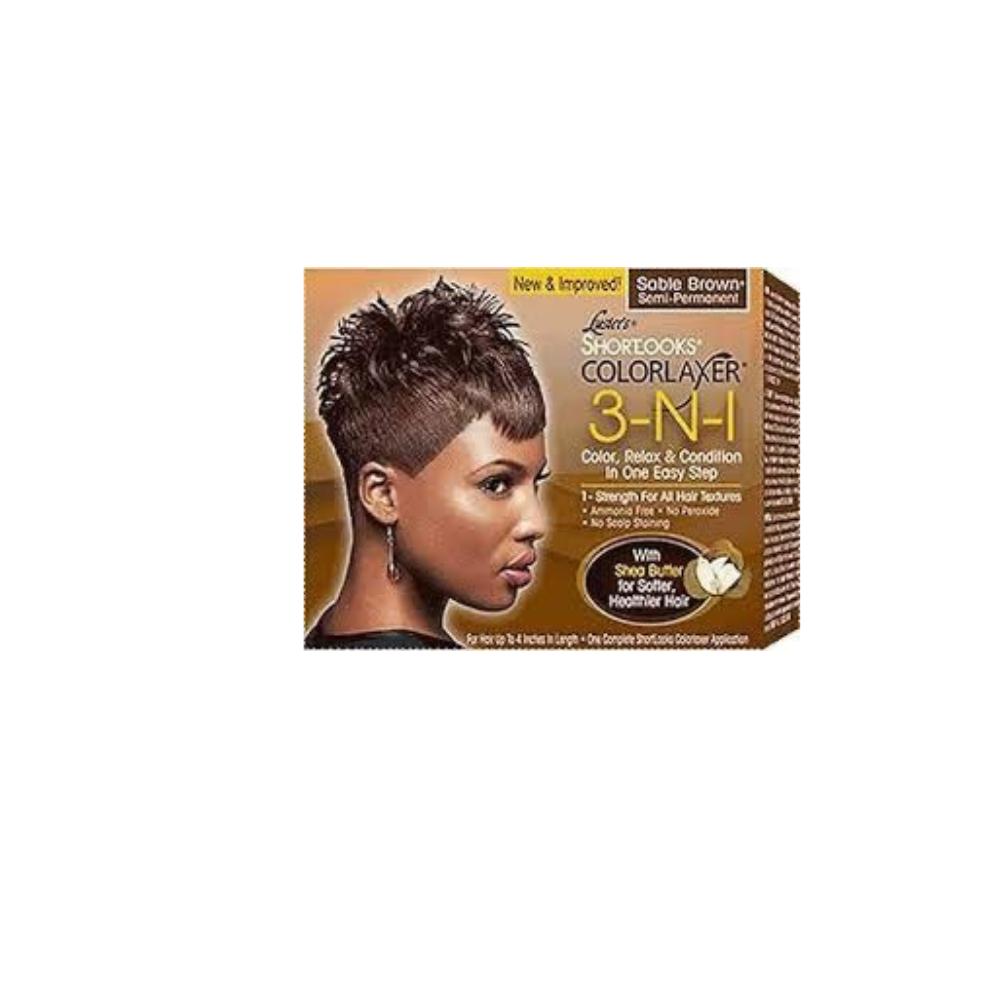 Luster's Shortlooks Color Relaxer 3-n-1 Brown,