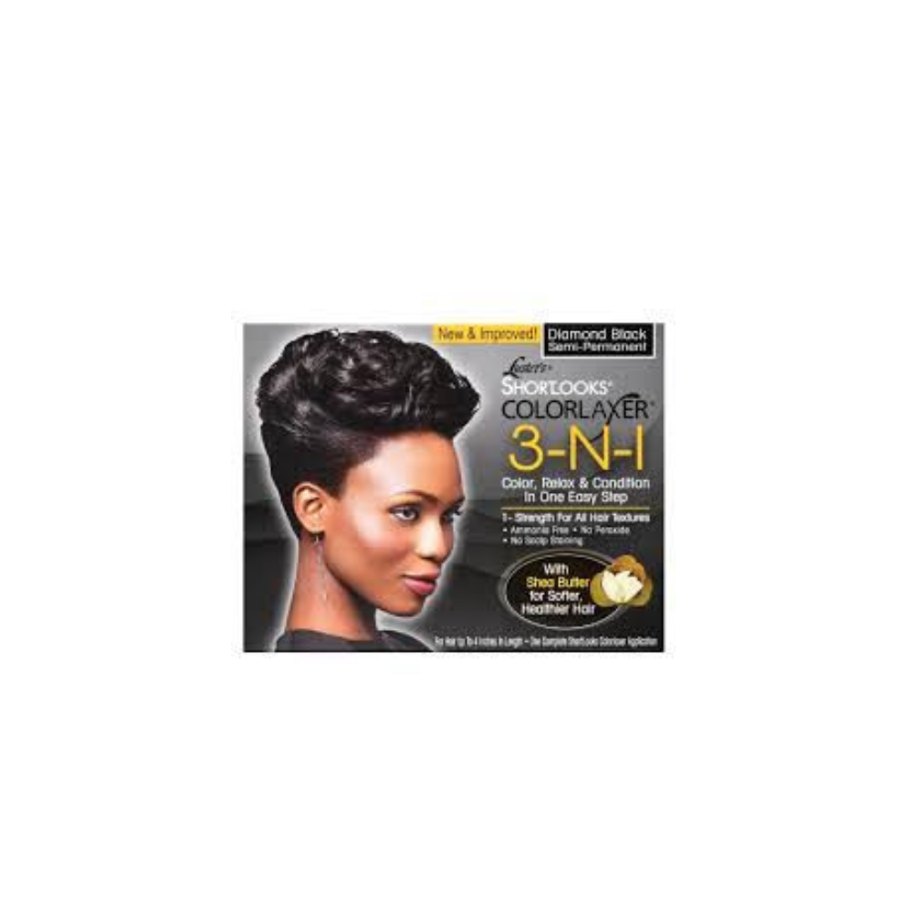 LUSTER'S SHORTLOOKS COLORLAXER KIT [BLACK] * BEAUTY TALK LA *