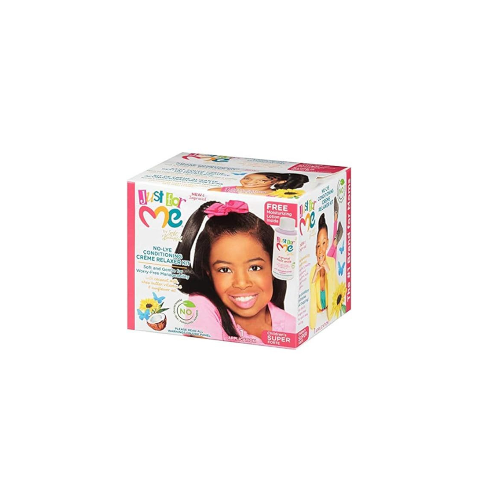 Just for Me No-Lye Conditioning Creme Relaxer Kit-Children's Super