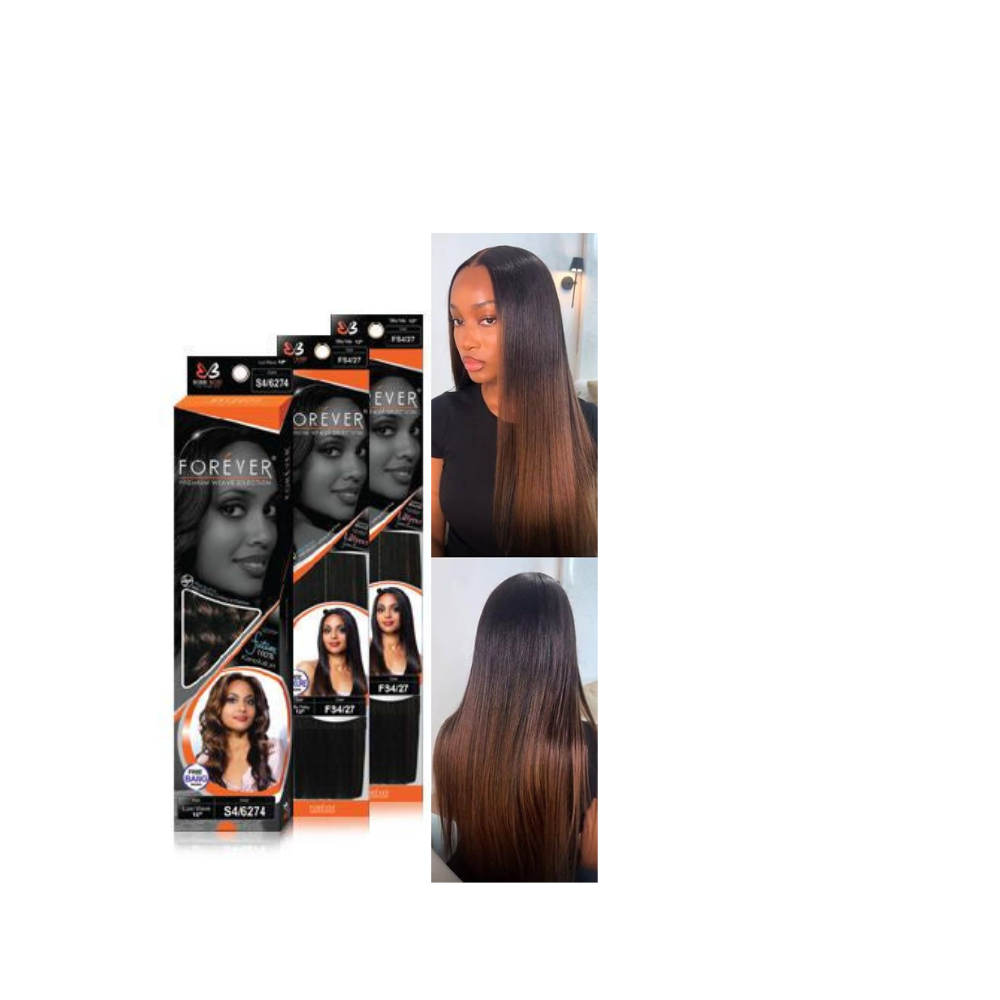 Bobbi Boss Forever Premium Weave Selection- Silky  Yaky  30 "Plus free closure