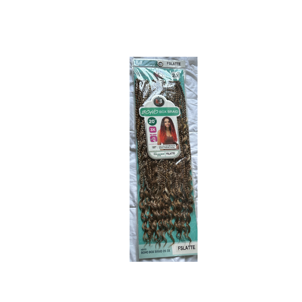 Bobbi Boss Boho Box Braid Curly Tips 20" - #FSLATTE :20X3
