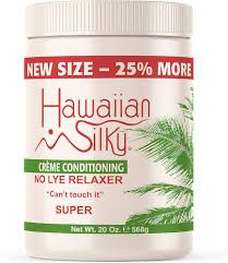 Hawaiian Silky Crème Conditioning No Base Relaxer, Super, 20 Oz